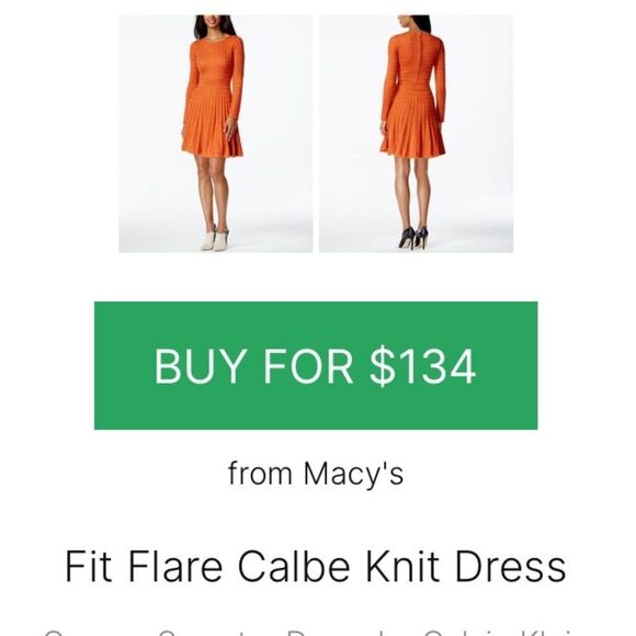 Calvin Klein Woman Sweater Dress Size M - Picture 3 of 15